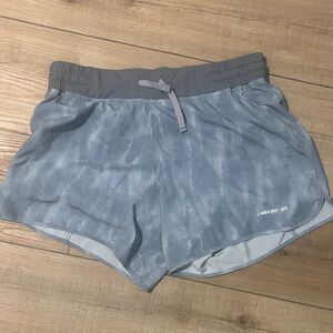 Patagonia Women's Slate Blue Camouflage Running Shorts